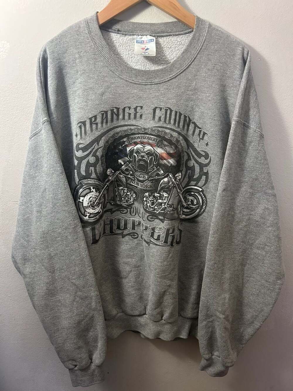 Vintage Jerzees Orange County Choppers Sweatshirt Size Large